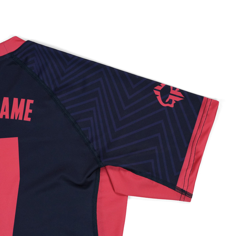 GroundGame FC armbar RASHGUARD - Navy